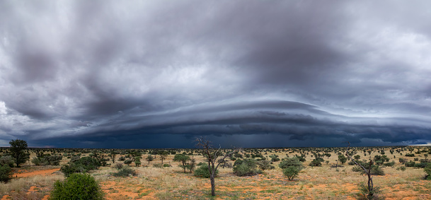 Storm clouds building over Gharagab in the Kgalagadi