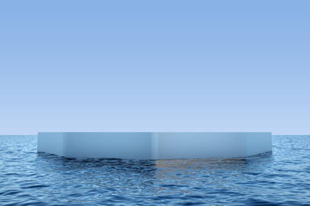 istock ice podium in the ocean with clear sky 1396241076