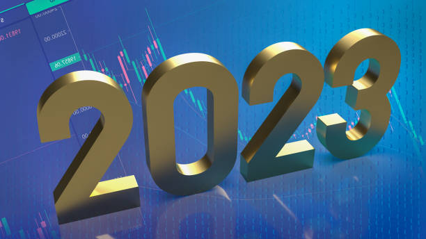 istock number 2023 gold on business background 3d rendering 1396243442