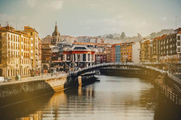 istock Bilbao old town views on winter sunny day, Spain. 1396249418