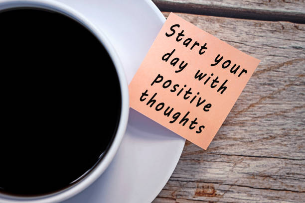 istock Motivational and inspirational quote on notes with coffee cup 1396250914