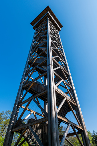 wooden lookout tower in Germany