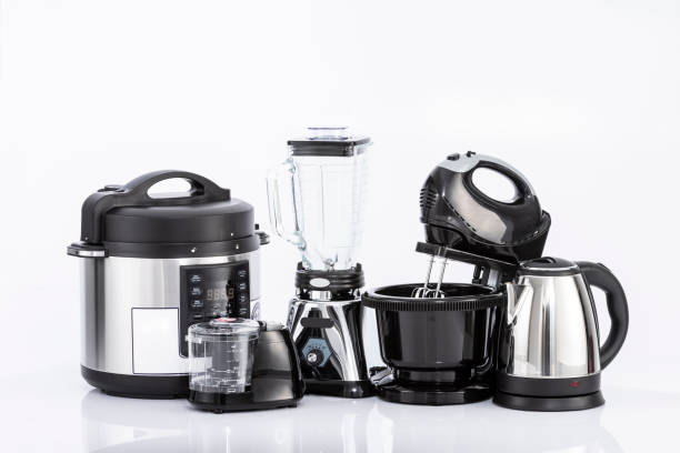 istock Kitchen Home Appliances - Different household appliances On Neutral Background 1396253892