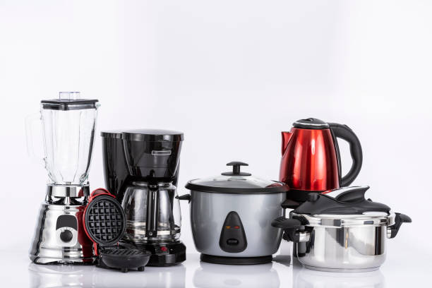 istock Kitchen Home Appliances - Different household appliances On Neutral Background 1396253893