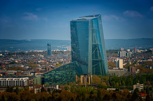 European Central Bank in Frankfurt Germany