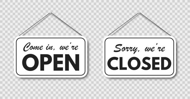 Come in, we're open and sorry, we're closed hanging signboard set with rope and shadow on transparent background. Vector EPS 10 Come in, we're open and sorry, we're closed hanging signboard set with rope and shadow on transparent background. Vector EPS 10 barber illustrations stock illustrations