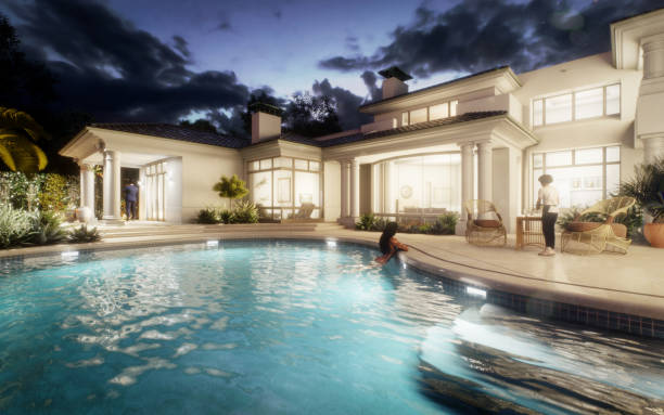 istock Exclusive Luxury Villa with Swimming Pool 1396258085