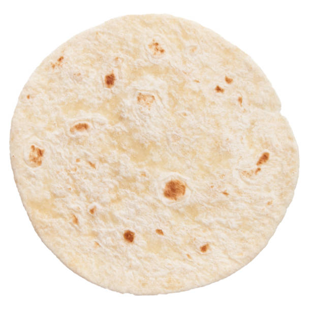 istock One mexican burrito tortilla over white isolated background 1396260383