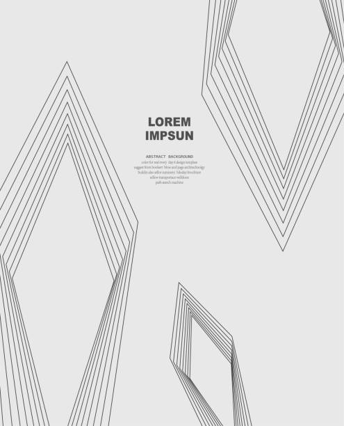 abstract black and white triangle geometric line  pattern design element background vector art illustration
