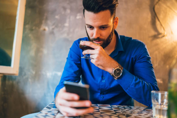 istock Coffee time and mobile phone 1396267958