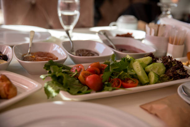 istock Rich and delicious traditional Turkish breakfast 1396268681
