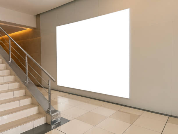 istock Blank billboard mock up on the wall at shopping mall. 1396278288