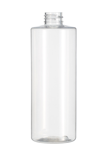 Plastic sanitizer bottle (with clipping path) isolated on white background