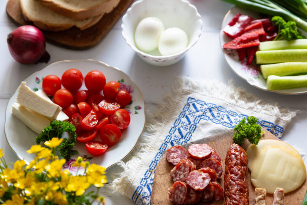 istock Traditional Romanian food with fresh meat and vegetables 1396286840