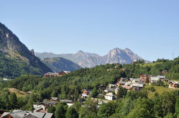 istock Valloire seen from the cable car 1396298757