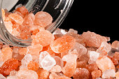 istock Himalayan pink salt close up isolate 1396302043
