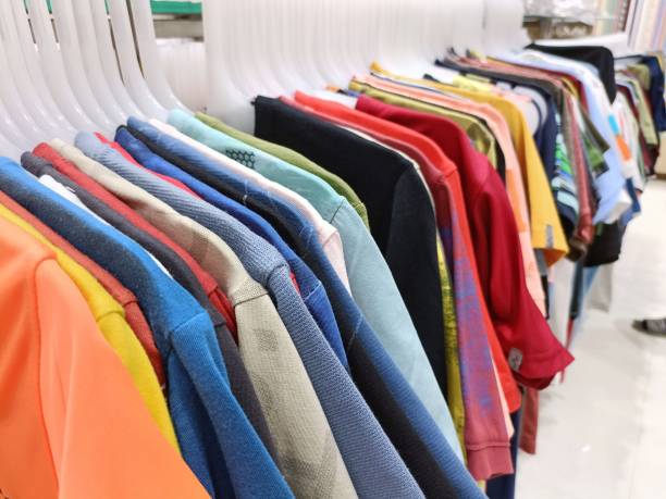 istock Clothes hanging in the hanger at Shop 1396307348
