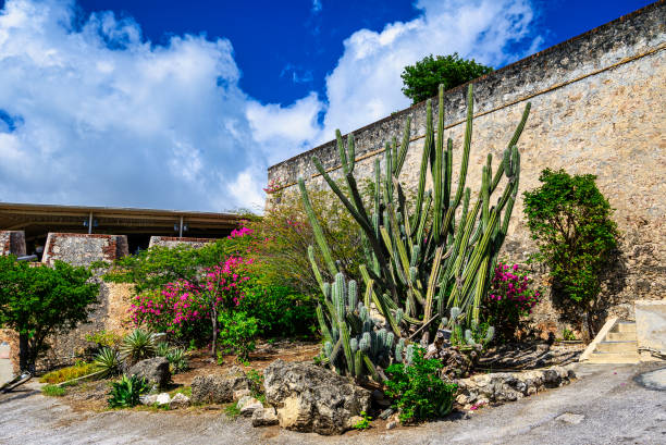 A view of Fort Nassau on Curacao with its strong walls