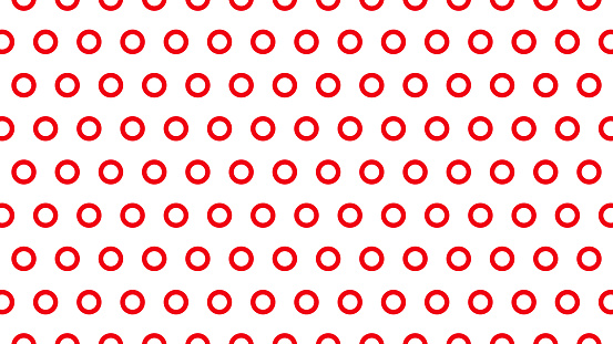 Circle pattern vector red background.