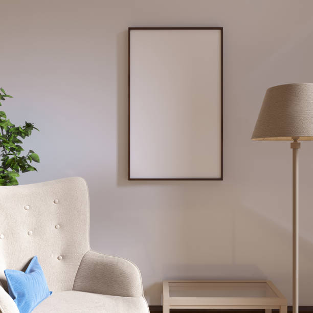 istock 3D Rendering scene in pastel colors for mockup 's on white frame. Trend colors interior 2022 1396321332
