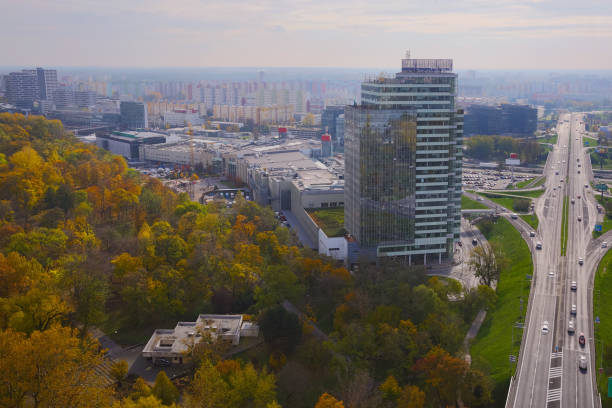 istock Bratislava cityscape with a modern apartment buildings 1396327517