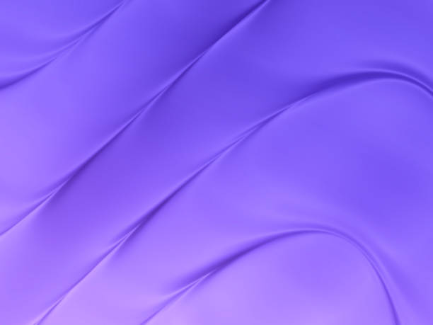 forma de onda ombre rosa roxo fluindo futurista fundo abstrato violet pearl wavy gradient pattern modern rippled shiny texture fractal fine art digitalmente gerado imagem - silk pattern in a row shiny - fotografias e filmes do acervo
