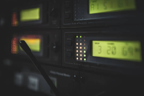 istock Close-up, audio equipment, a sound control concept. 1396335544