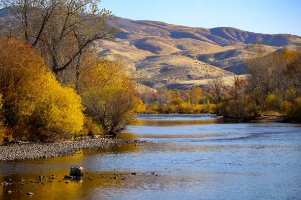 The Boise River in late fall