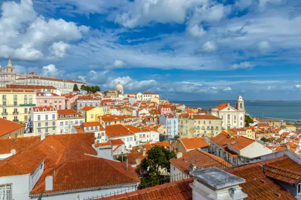 Photo of Panoramic view of Alfama district in Lisbon