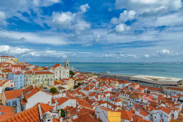 istock Panoramic view of Alfama district in Lisbon 1396343156