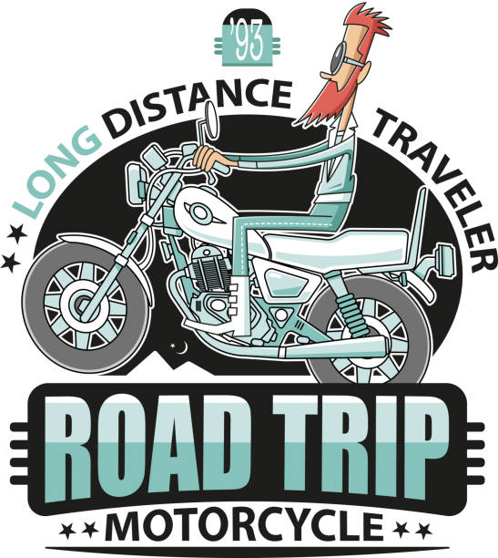 MOTORCYCLE T-SHIRT Easy editable biker
on the road vector illustration.
Every fact was layered seperately helicopter free drawing stock illustrations