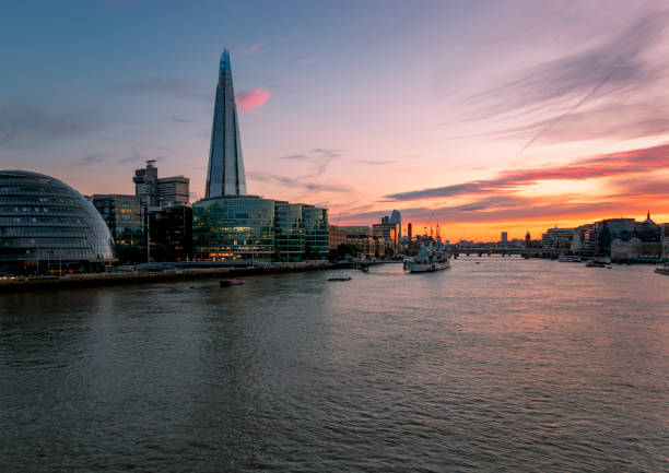 istock Sunset in the Thames, London 1396348287