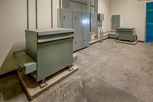 Electrical room with transformer.