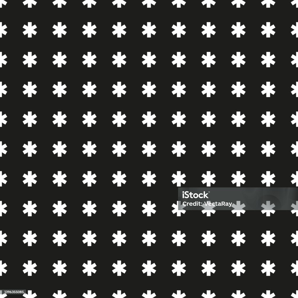 Seamless Asterisk Pattern Texture Background Stock Illustration ...
