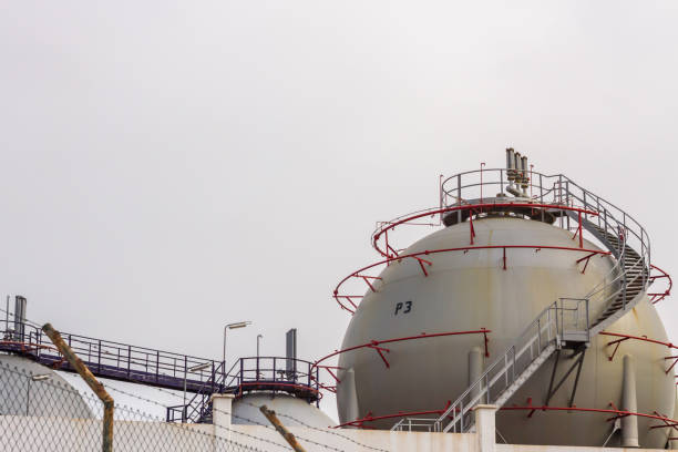 istock industrial complex. Lanzarote, Canary Islands, Spain 1396355907