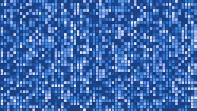Pixelated technology background stock video - Blurred, Colored Squares, Abstract Pixelated Grid Background, Ideal for Technology, Science, Business, Advertisement, Space, Internet, Digital videos, Modern Digital Motion and Soft Animation stock video stock