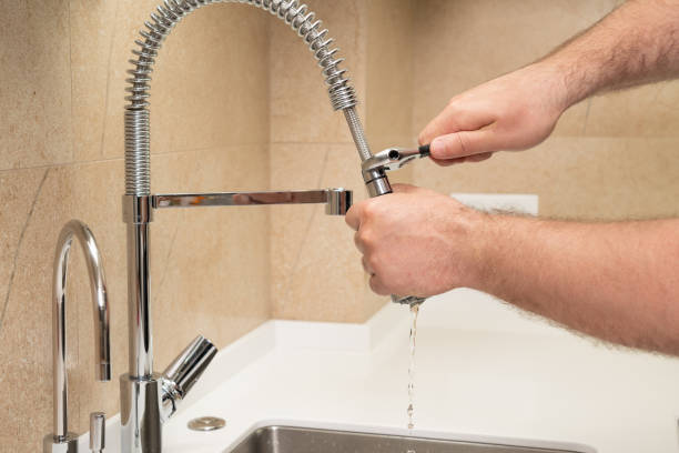 istock Wrench as a tool for working with plumbing equipment 1396367198
