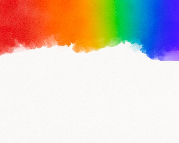 LGBT  Pride month watercolor texture concept. Rainbow flag brush style isolate on white background. LGBT  Pride month watercolor texture concept. Rainbow flag brush style isolate on white background. rainbow flag stock illustrations