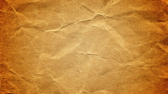 Blank brown paper background isolated on white