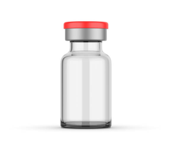 istock Blank Glass Vaccine Bottle Vial Mockup. 1396382563