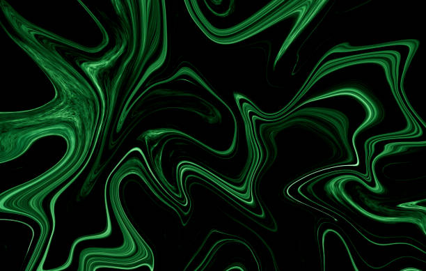 Marble rock texture green ink pattern liquid swirl paint white dark that is Illustration background for do ceramic counter tile silver gray that is abstract waves skin wall luxurious art ideas concept.
