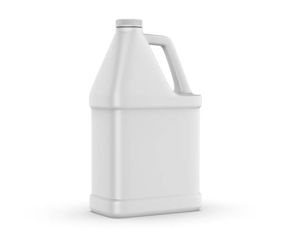 istock Blank  Plastic Jerry Can For Branding And Mock up, 3d Render Illustration. 1396383779