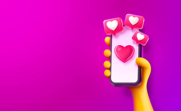 istock I like this, with lots of icons, chat for people to communicate. Vector 1396385681