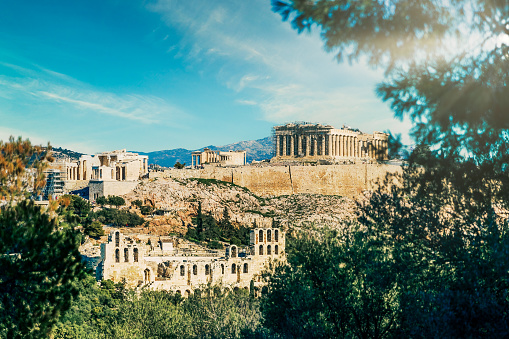 Acropolis in Athens city- Greece