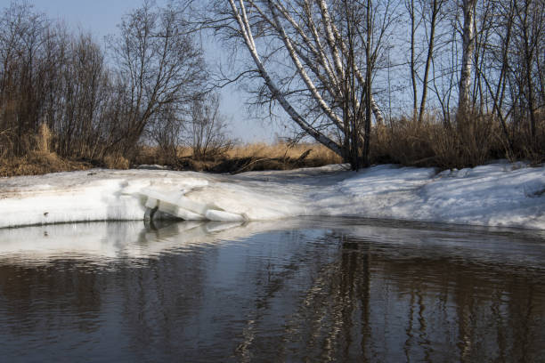 istock flowing water in the river in spring 1396394560