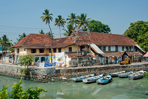 Fishermen village Mattancherry Kochi state Keral India