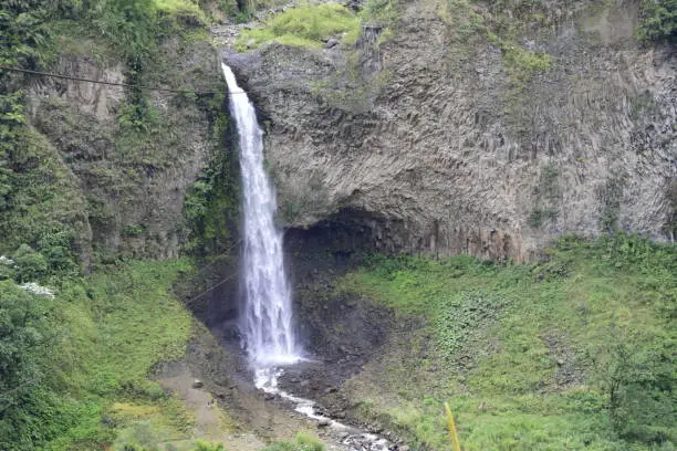 Manto de la Novia waterfall, waterfall in Banos de Agua Santa, Banos, Ecuador