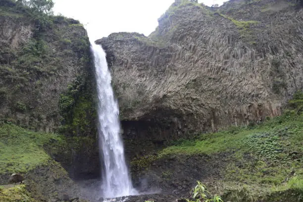 Manto de la Novia waterfall, waterfall in Banos de Agua Santa, Banos, Ecuador