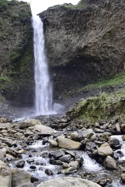 Manto de la Novia waterfall, waterfall in Banos de Agua Santa, Banos, Ecuador