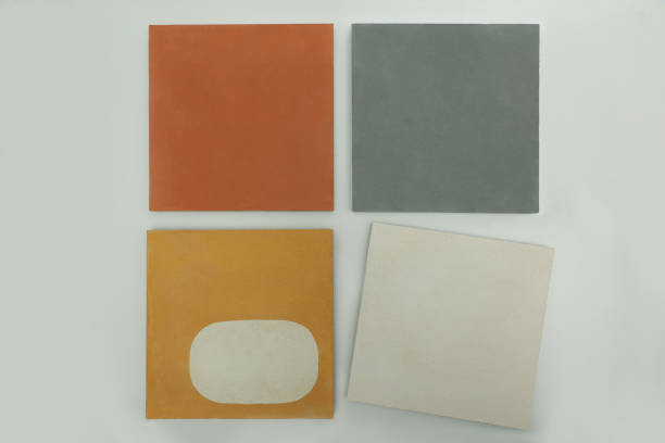 istock Demonstration layout decorative concrete tiles for facades bright colors 1396400039